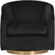 Hazel Gold / Black Sky Swivel Lounge Chair, Swivel